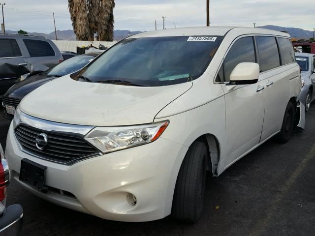 JN8AE2KP5C9035679 - 2012 NISSAN QUEST S WHITE photo 2