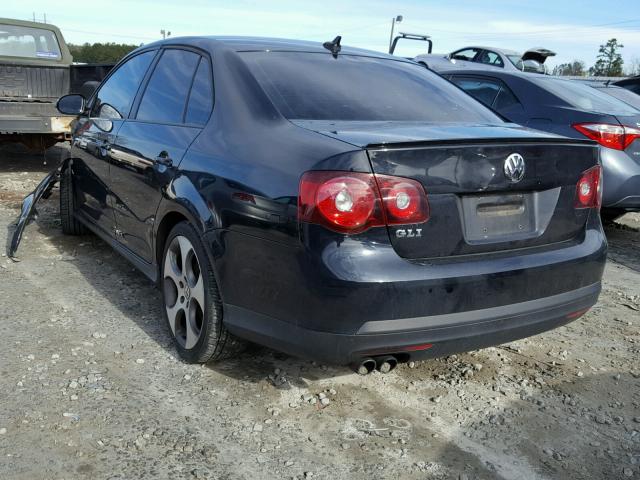 3VWFJ71K29M135763 - 2009 VOLKSWAGEN GLI AUTOBA BLACK photo 3