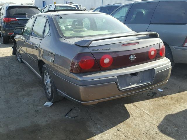 2G1WH55K329186631 - 2002 CHEVROLET IMPALA LS BROWN photo 3