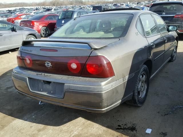 2G1WH55K329186631 - 2002 CHEVROLET IMPALA LS BROWN photo 4