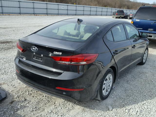 5NPD74LF0HH080824 - 2017 HYUNDAI ELANTRA SE BLACK photo 4