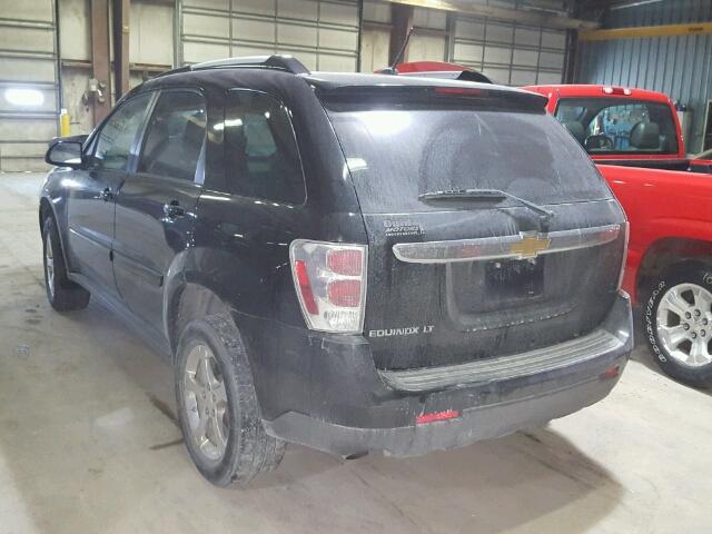 2CNDL63F476108985 - 2007 CHEVROLET EQUINOX LT BLACK photo 3