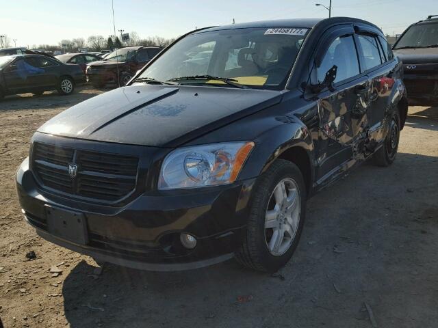 1B3HB48B97D301090 - 2007 DODGE CALIBER BLACK photo 2