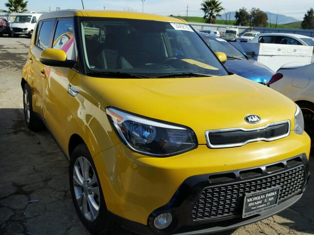 KNDJP3A55G7256437 - 2016 KIA SOUL + YELLOW photo 1