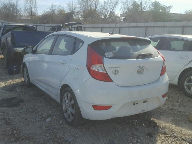 KMHCU5AE3CU055611 - 2012 HYUNDAI ACCENT GLS WHITE photo 3