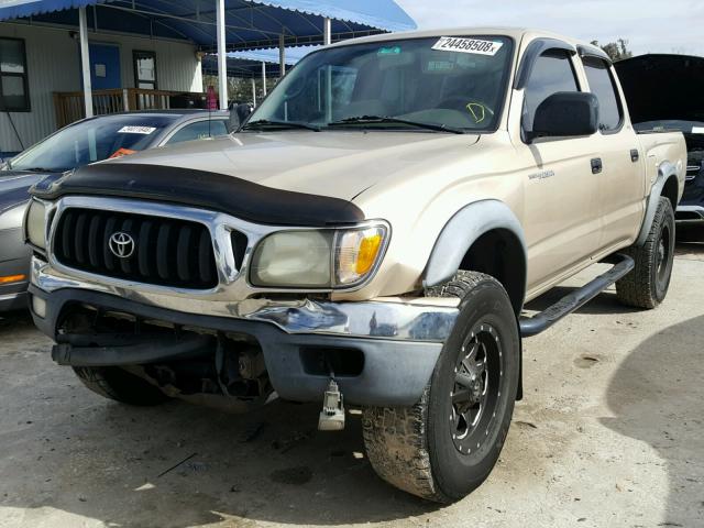 5TEGN92N52Z050098 - 2002 TOYOTA TACOMA DOU GOLD photo 2