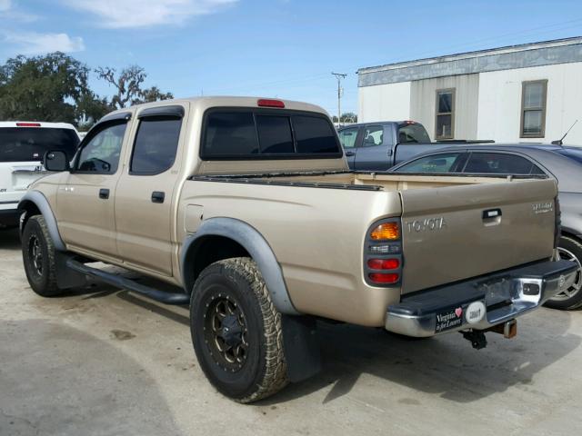 5TEGN92N52Z050098 - 2002 TOYOTA TACOMA DOU GOLD photo 3