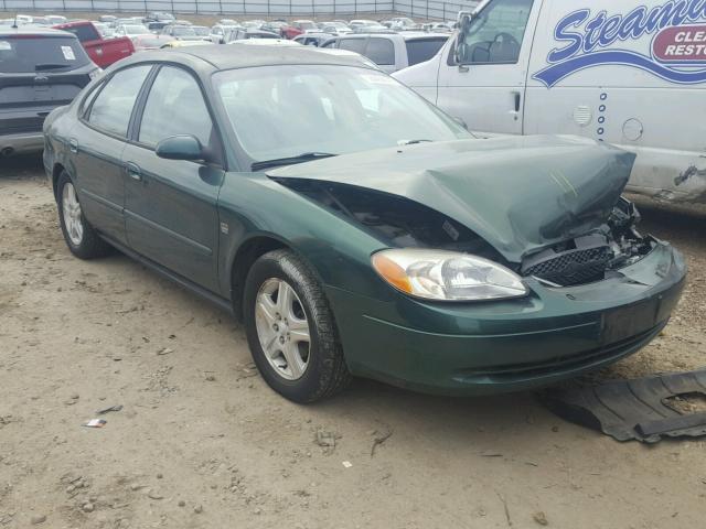 1FAFP56S1YA253092 - 2000 FORD TAURUS SEL GREEN photo 1