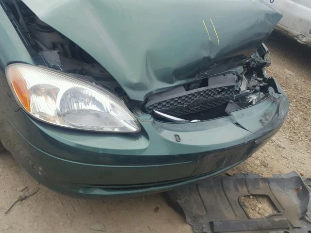 1FAFP56S1YA253092 - 2000 FORD TAURUS SEL GREEN photo 9