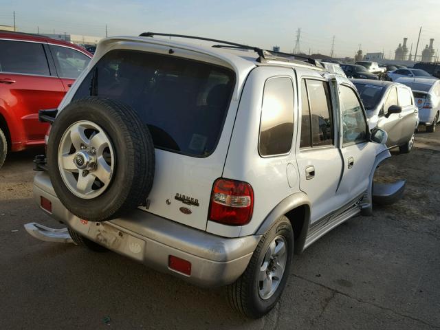 KNDJB7239Y5682213 - 2000 KIA SPORTAGE WHITE photo 4