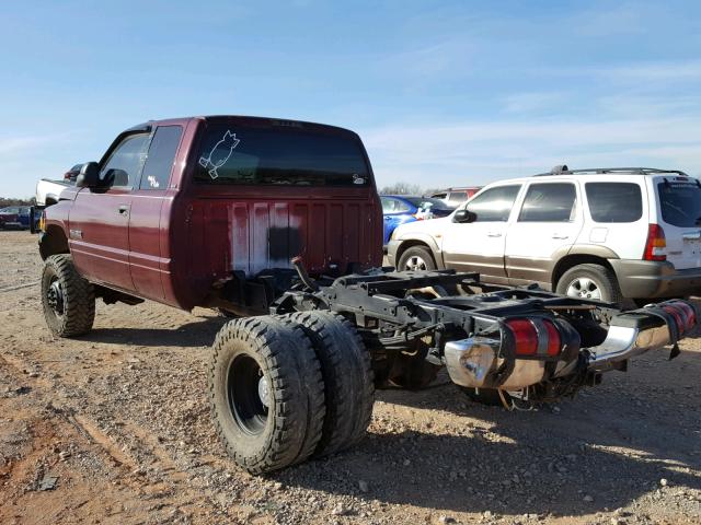 1B7MF3364XJ632165 - 1999 DODGE RAM 3500 MAROON photo 3