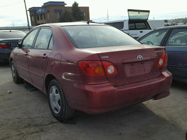 1NXBR32E74Z319186 - 2004 TOYOTA COROLLA CE RED photo 3