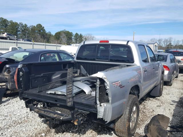 3TMJU62N17M031611 - 2007 TOYOTA TACOMA DOU SILVER photo 4