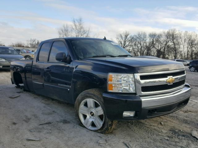 1GCEK19078Z248245 - 2008 CHEVROLET SILVERADO BLACK photo 1