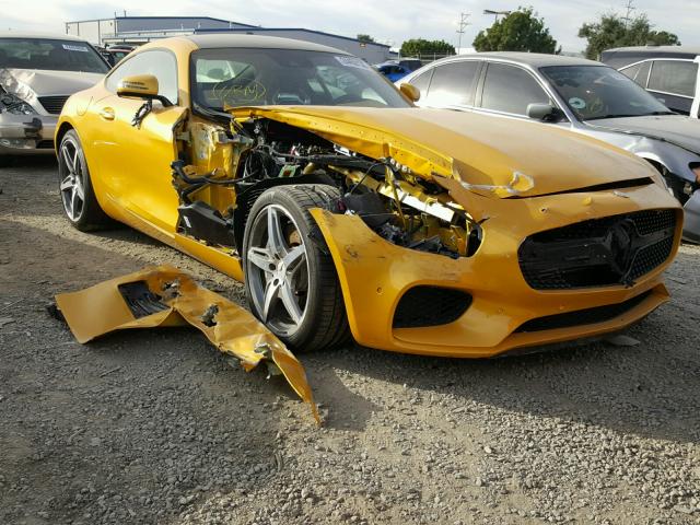 WDDYJ7HA2HA012121 - 2017 MERCEDES-BENZ AMG GT YELLOW photo 1