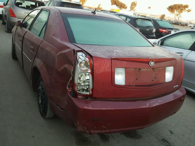 1G6DP577160213077 - 2006 CADILLAC CTS HI FEA RED photo 3