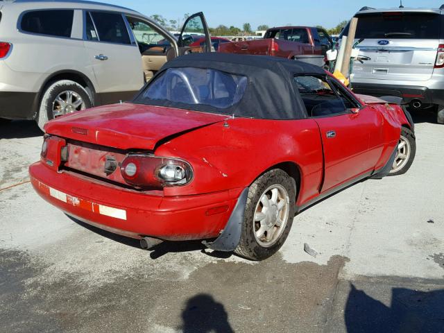 JM1NA3518M1238460 - 1991 MAZDA MX-5 MIATA RED photo 4