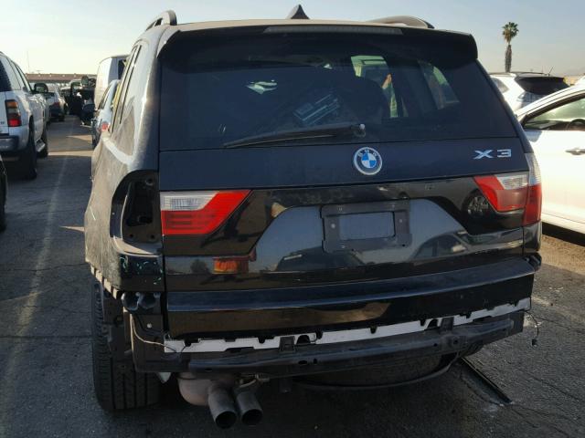 WBXPC93457WF25464 - 2007 BMW X3 3.0SI BLACK photo 10