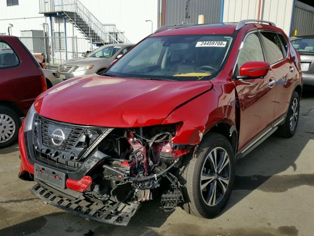 JN8AT2MV3HW264145 - 2017 NISSAN ROGUE S RED photo 2