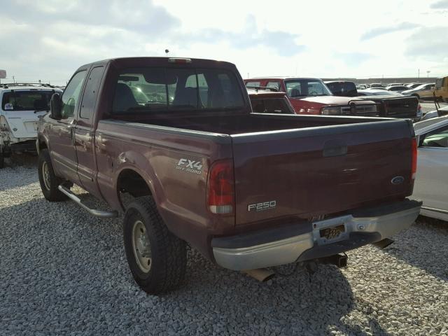 1FTNX21SXYEE30128 - 2000 FORD F250 SUPER MAROON photo 3