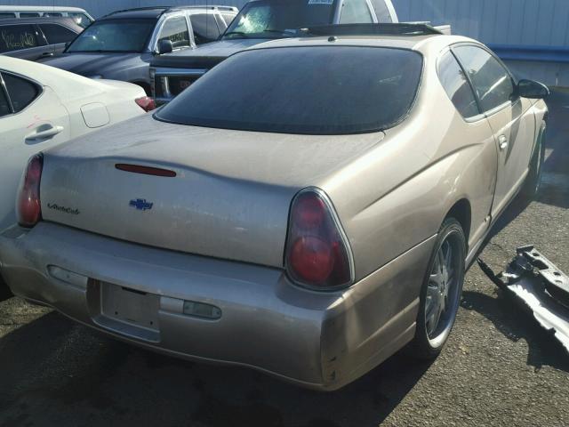 2G1WW12E159355756 - 2005 CHEVROLET MONTE CARL 金色 照片 4