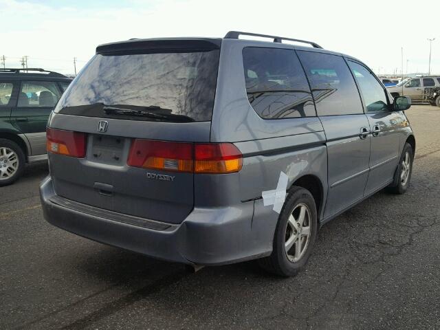 5FNRL18972B038580 - 2002 HONDA ODYSSEY EX GRAY photo 4