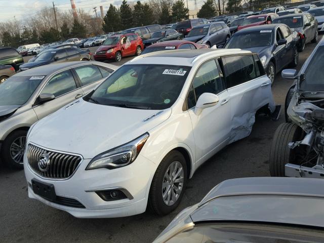 LRBFXDSA9HD026652 - 2017 BUICK ENVISION E WHITE photo 2
