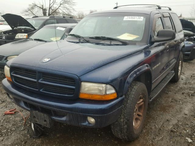 1B4HS28Z91F541345 - 2001 DODGE DURANGO BLACK photo 2