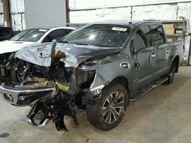 1N6AA1E51HN550508 - 2017 NISSAN TITAN SV SILVER photo 2