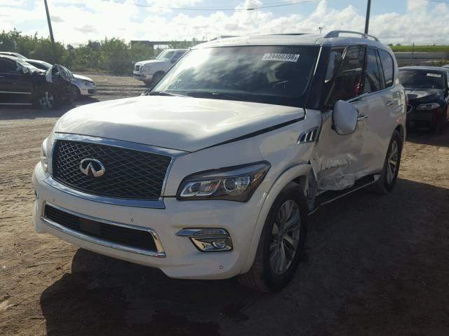 JN8AZ2NE0G9125018 - 2016 INFINITI QX80 WHITE photo 2