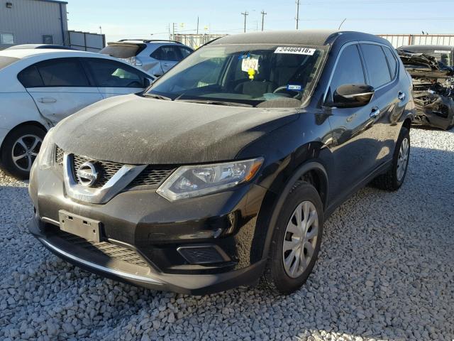 KNMAT2MT5FP578980 - 2015 NISSAN ROGUE S BLACK photo 2