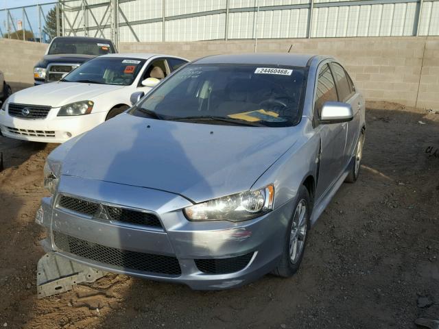 JA32U2FU7AU019771 - 2010 MITSUBISHI LANCER ES/ SILVER photo 2