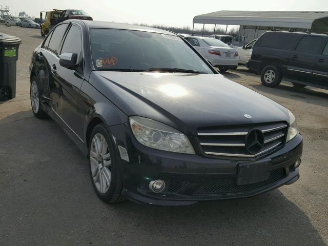 WDDGF54X38F080281 - 2008 MERCEDES-BENZ C 300 BLACK photo 1