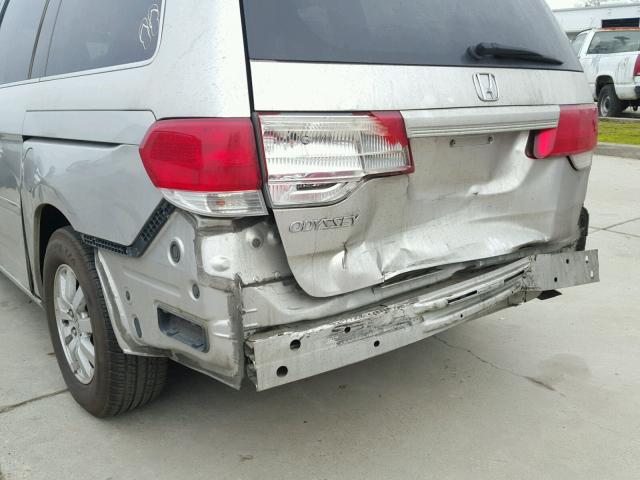 5FNRL38458B018031 - 2008 HONDA ODYSSEY EX SILVER photo 9