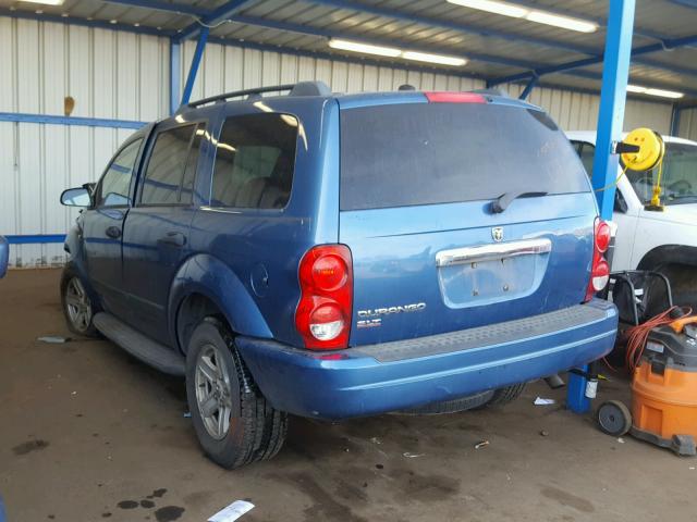 1D4HD48N55F585504 - 2005 DODGE DURANGO SL BLUE photo 3