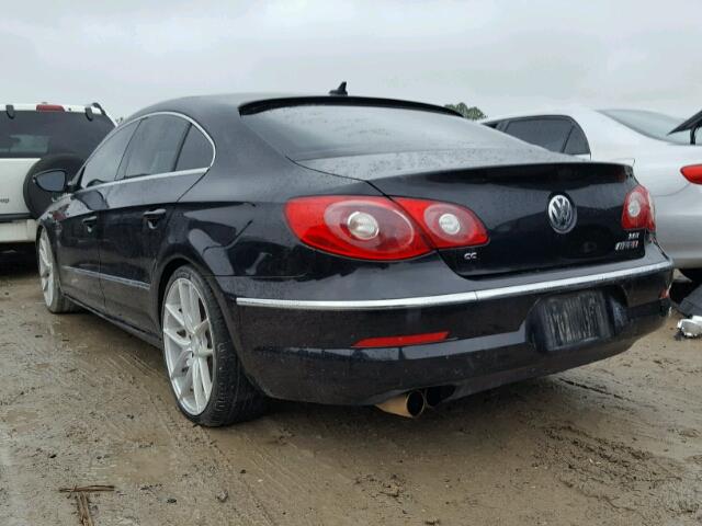 WVWNP7ANXBE703986 - 2011 VOLKSWAGEN CC SPORT BLACK photo 3