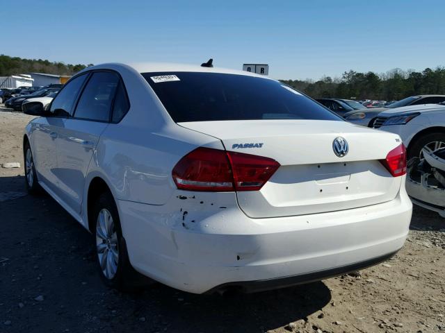 1VWAS7A33FC013992 - 2015 VOLKSWAGEN PASSAT S WHITE photo 3