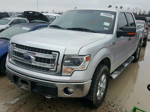 1FTFW1EF7EFA44030 - 2014 FORD F150 SUPER SILVER photo 2