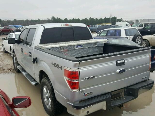 1FTFW1EF7EFA44030 - 2014 FORD F150 SUPER SILVER photo 3