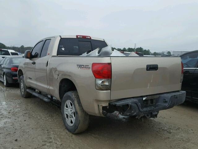 5TFRV54177X006419 - 2007 TOYOTA TUNDRA DOU BEIGE photo 3