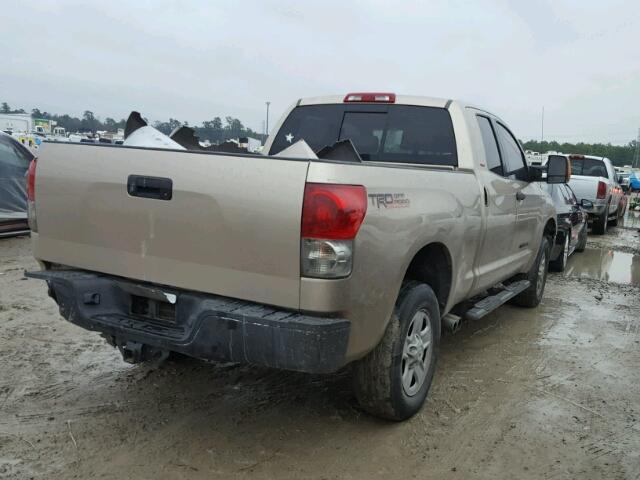 5TFRV54177X006419 - 2007 TOYOTA TUNDRA DOU BEIGE photo 4