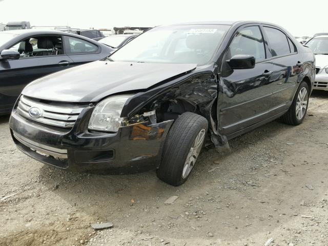 3FAHP07Z27R154955 - 2007 FORD FUSION SE BLACK photo 2