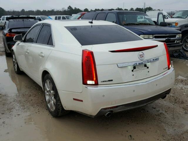 1G6DV57V780174468 - 2008 CADILLAC CTS HI FEA WHITE photo 3