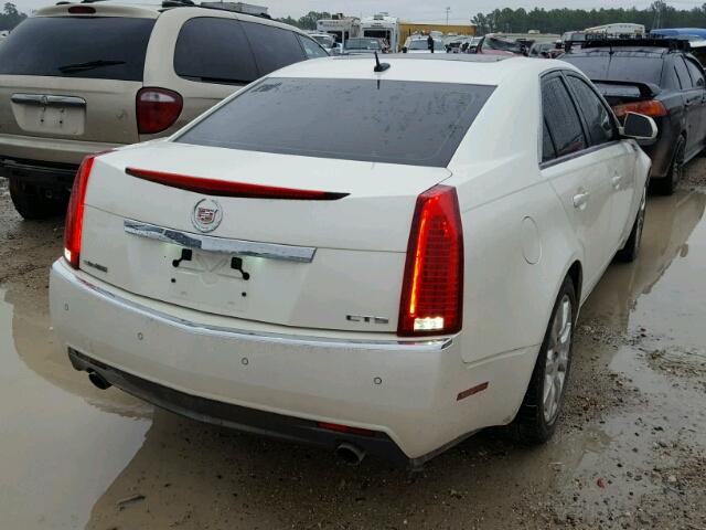 1G6DV57V780174468 - 2008 CADILLAC CTS HI FEA WHITE photo 4