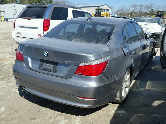 WBANW13518CZ79827 - 2008 BMW 535 I GRAY photo 4