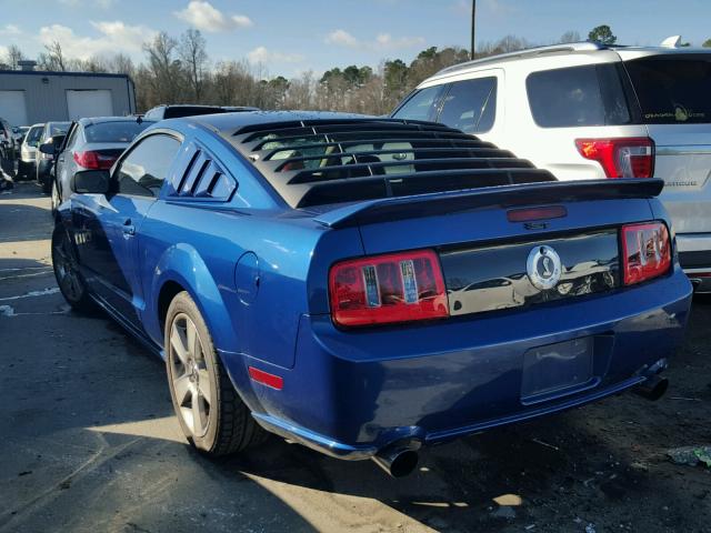 1ZVHT82H465130688 - 2006 FORD MUSTANG GT BLUE photo 3