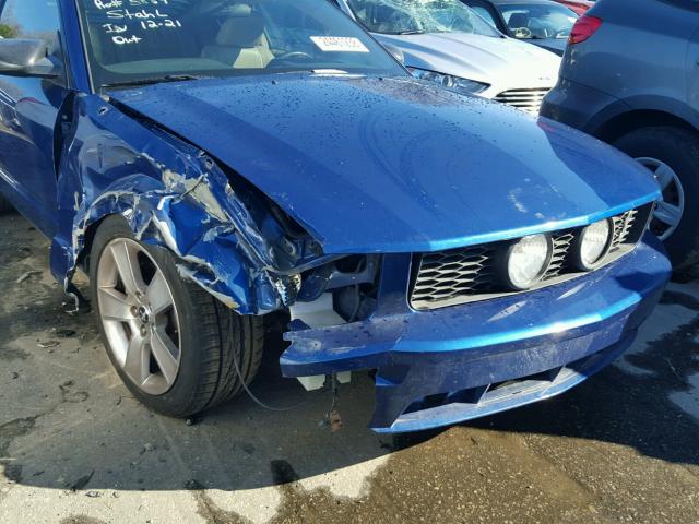 1ZVHT82H465130688 - 2006 FORD MUSTANG GT BLUE photo 9