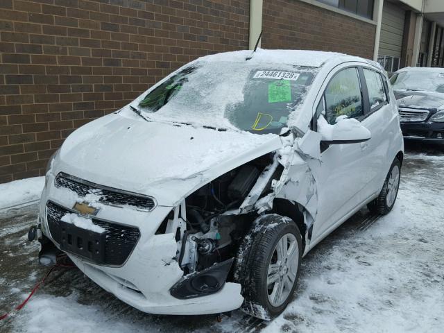 KL8CD6S9XDC587899 - 2013 CHEVROLET SPARK 1LT WHITE photo 2