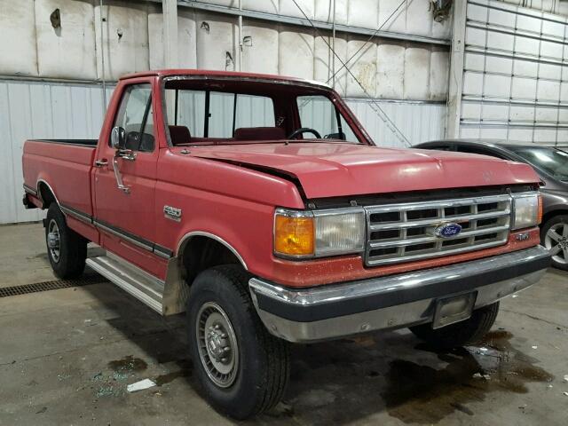 1FTHF26LXHPB22494 - 1987 FORD F250 RED photo 1