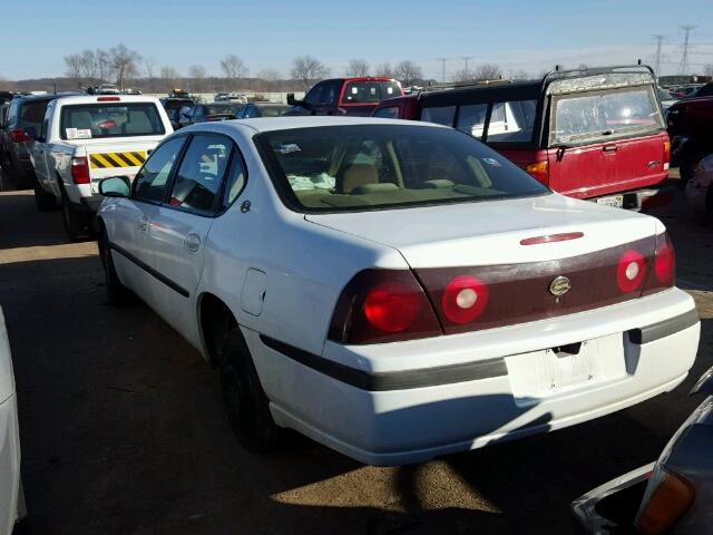 2G1WF55E1Y9155161 - 2000 CHEVROLET IMPALA WHITE photo 3